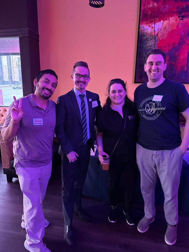 Pasadena Jaycees members at a mixer