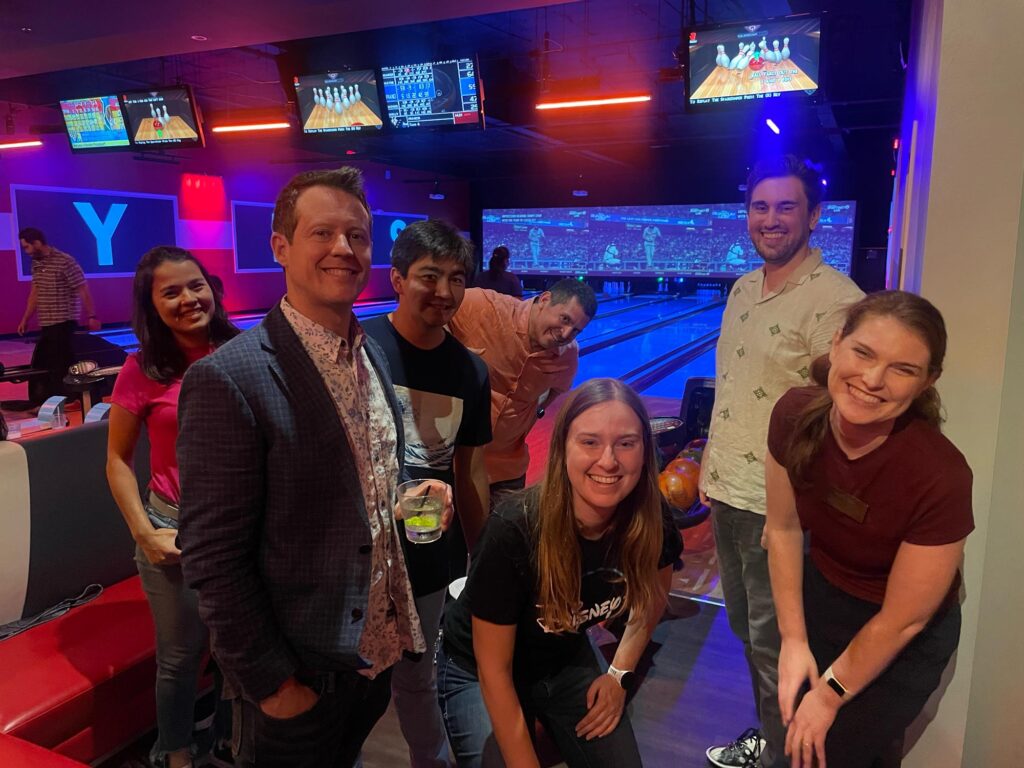 Pasadena Jaycees bowling team at Bowling fundraiser