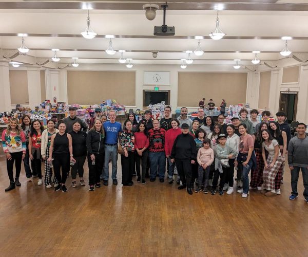 Large group of Operation Santa volunteers